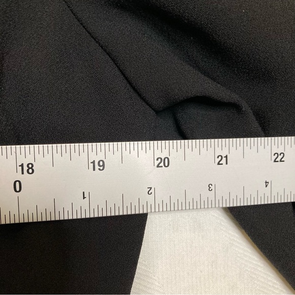 J. CREW Wrap Dress in 365 Crepe Black Tie At Waist Size 6 - Picture 11 of 16